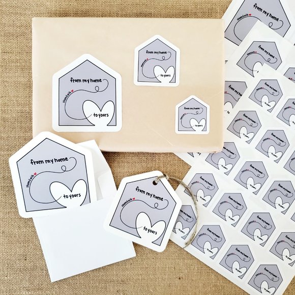 LB065 NOTE CARDS or HANG TAGS Custom Poshmark Shipping Supplies Personalizable - Picture 4 of 5